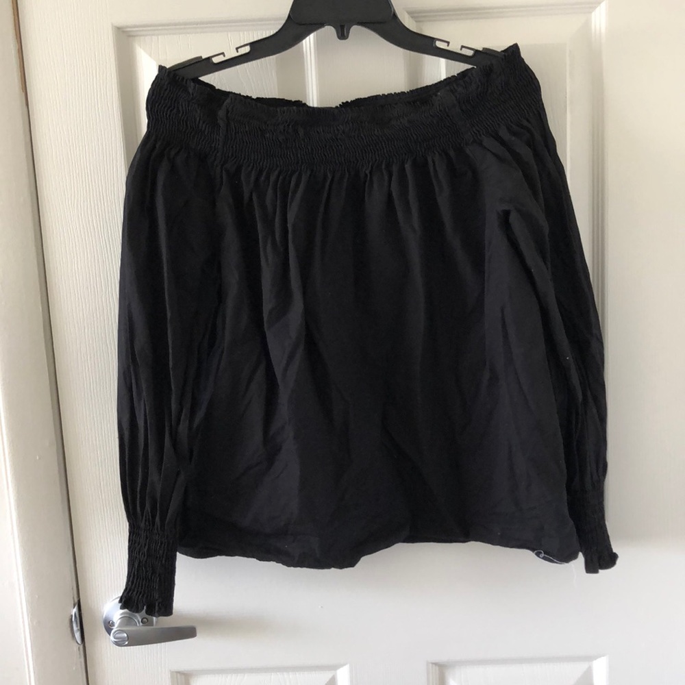 Large black off the shoulder